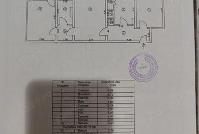 Apartament cu 3 camere - 1