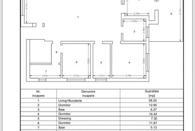 Apartament cu 4 camere semidecomandat, mobilat în Iris - 9