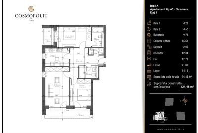 Apartament cu 3 camere decomandat în Răcădău - 3