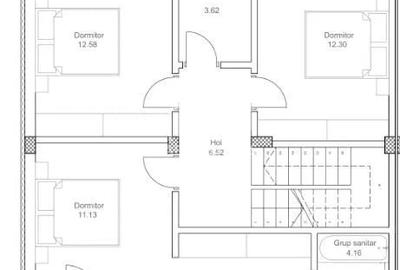 Duplex cu 5 camere cu Canalizare în Voluntari - 11
