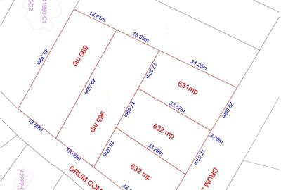 Teren de 631 mp, în Podișor - 2