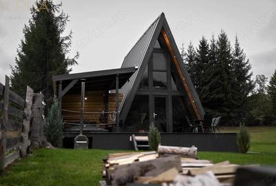 Cabana A Frame 115mp utili, Teren 3450mp, Coada Lacului Colibita - 1