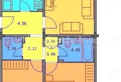Apartament cu 3 camere decomandat în Decebal