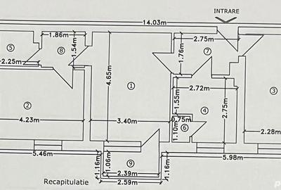 Apartament cu 3 camere semidecomandat în Sud - 2