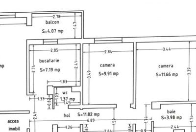 Apartament 3 camere decomandat Navodari Sud