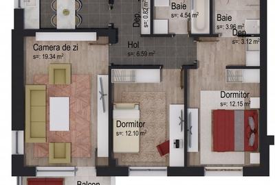 Apartament 3 camere Rainbow by Casa Nobel - 2