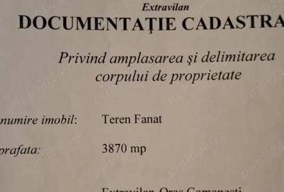 Teren de 3870 mp, în Coman - 2