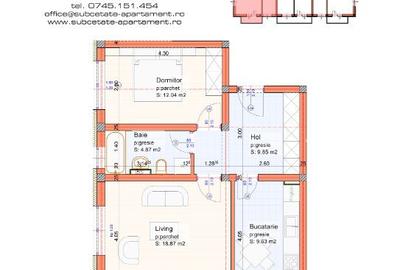 Apartament cu 2 camere decomandat în Central - 1