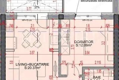 Apartament cu 2 camere semidecomandat în Theodor Pallady