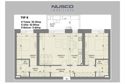 Apartament cu 3 camere decomandat în Pipera - 1