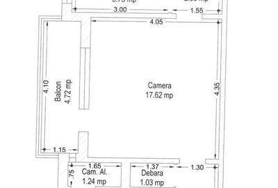 Apartament cu 2 camere în Central