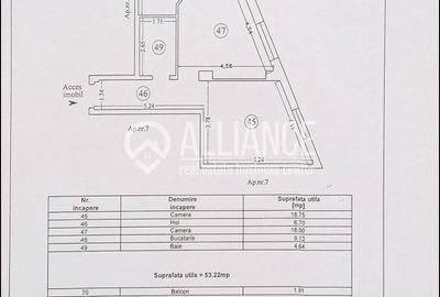 Apartament cu 2 camere, mobilat în Palazu Mare - 19