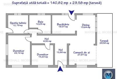 Casa cu 4 camere de vanzare in Teisani, 140.82 mp #15920 - 16