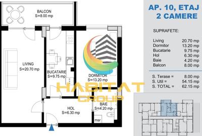 Apartament cu 2 camere decomandat în Theodor Pallady - 2