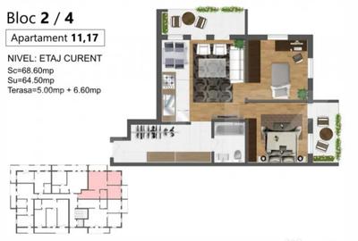 Apartament cu 4 camere decomandat în Central - 1