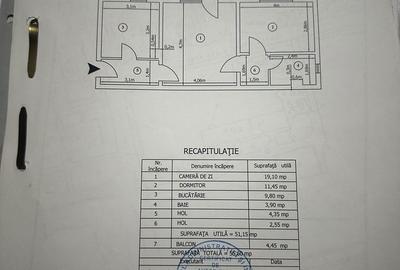 Apartament cu 2 camere decomandat în Central - 2