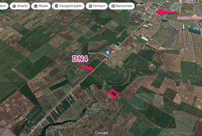 De vanzare teren 6.2HA langa lac si padure/DN4- soseaua Oltenitei - 2