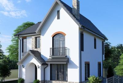 Casa single Otopeni 248.45mp, lot 464mp, influente neoromanesti - 2