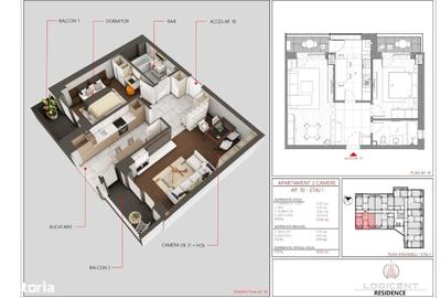 Apartament cu 2 camere decomandat în Central - 16