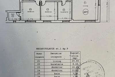 Apartament 3 camere complet mobilat si utilat - 9