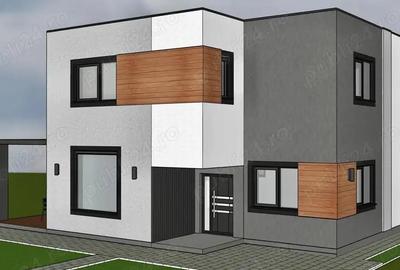 Constructie noua proiect modern finisata complet Sat Costi utilitati
