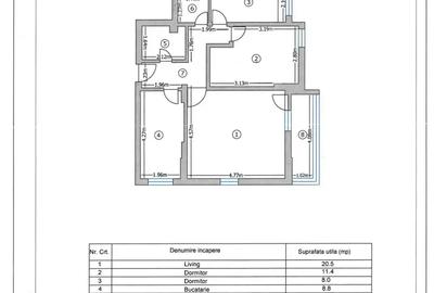 Vand apartament 3 camere, decomandat, mobilat Zona Solstitiului - 1