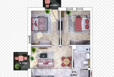 Apartament cu 3 camere semidecomandat în Apahida - 2