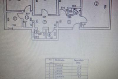 Apartament cu 3 camere decomandat în Central