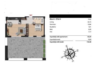Apartament cu 2 camere decomandat în Dosu Bricii - 14