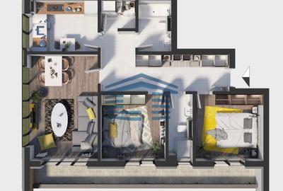 Apartament 3 Camere la Qualis 2 - vizavi de Coresi Mall-15 Noiembrie - 14