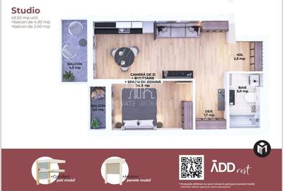 Apartament cu 2 camere decomandat în Est - 2