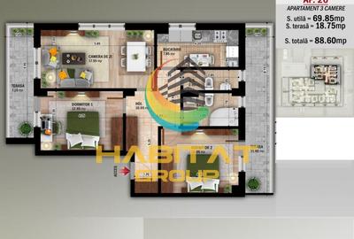 Apartament cu 3 camere decomandat în Nicolae Grigorescu - 2