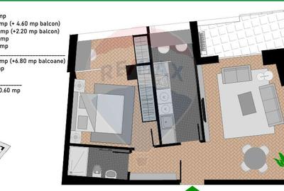 Apartament cu 2 camere decomandat în Camil Ressu - 1