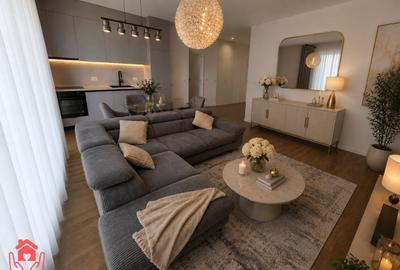 Apartament cu 4 camere semidecomandat, mobilat în Băneasa - 1