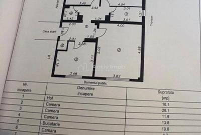 Apartament cu 3 camere în Micro 20 - 9