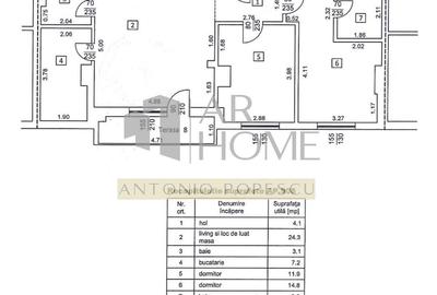 Apartament cu 3 camere în Republicii - 16