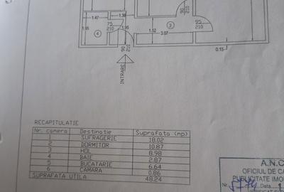 Apartament cu 2 camere decomandat în Central