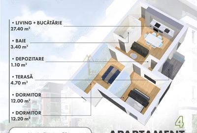 Apartament cu 3 camere decomandat în Micro 17 - 1