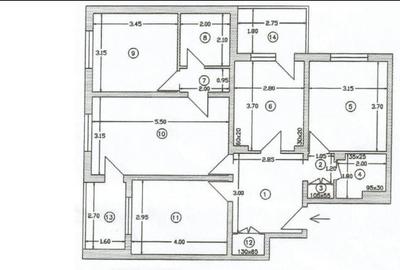 Apartament cu 4 camere semidecomandat în Nicolae Grigorescu