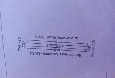 Teren de 1041 mp, în Central