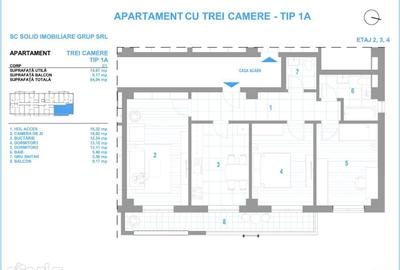 Apartament cu 3 camere în Bârnova - 17