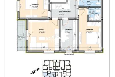 3 Camere | 2 bai | 70mp utili | Incalzire in pardoseala | Cristian - 4