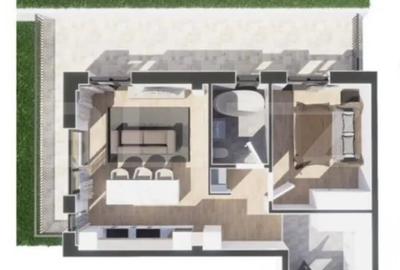 Apartament cu 2 camere semidecomandat în Baciu