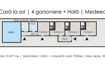 Casă 4 camere cu intrări separate + Anexa 30mp | Comision 0% - 19
