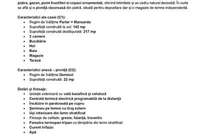 Casă cu 3 camere în Săcărâmb