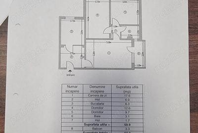 Vand apartament 3 camere - 2
