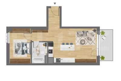 Apartament cu 2 camere în Dâmbul Rotund - 2