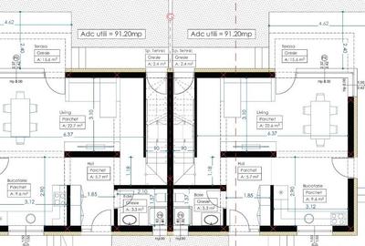 Teren 1358 mp intravilan + autorizatie constructie 3 duplexuri - 1