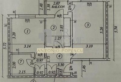 Apartament cu 2 camere decomandat, mobilat în Cantacuzino - 5
