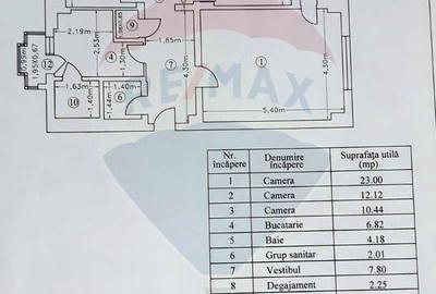 Apartament spatios de inchiriat, 3 camere, Bd. Mircea Voda - 20